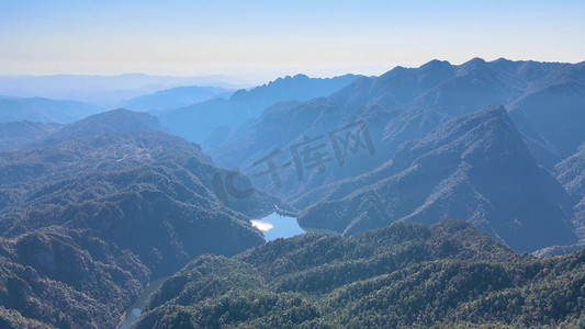 航拍井冈山笔架山风景区