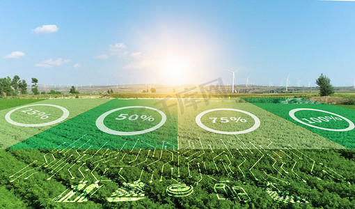 科技农业农业农业合成合成摄影图配图
