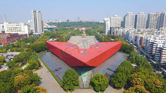 武汉跨年摄影照片_航拍武汉辛亥革命武昌起义纪念馆