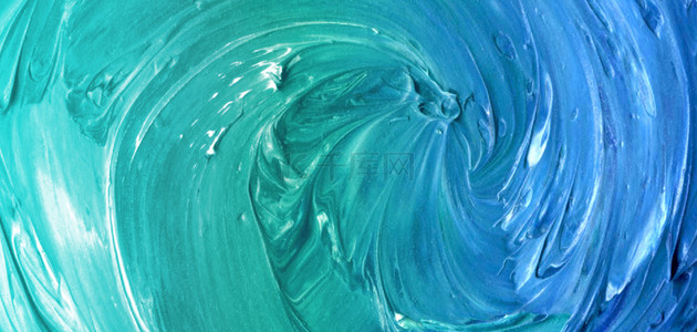 油漆颜料蓝绿纹理背景