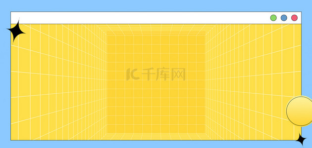 黄色边框背景图片-黄色边框背景素材图片-千库网