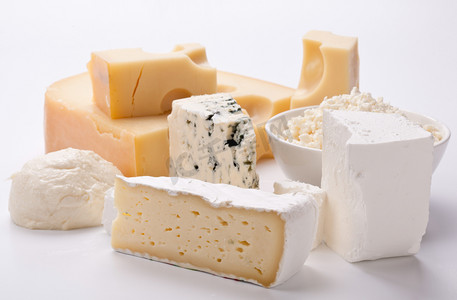 点波摄影照片_各种类型的奶酪.