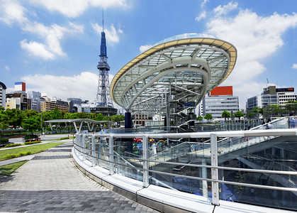 城市天际线与名古屋塔.