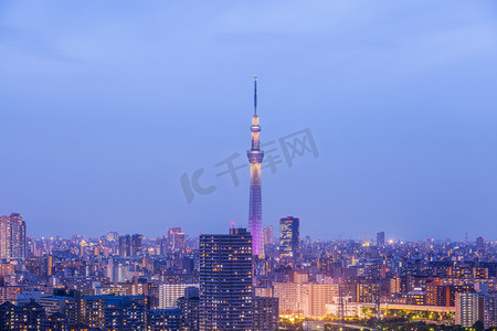 天空摄影照片_东京市观点