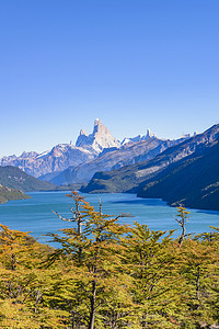 菲茨罗伊和普安斯诺山湖查看-巴塔哥尼亚-阿根廷