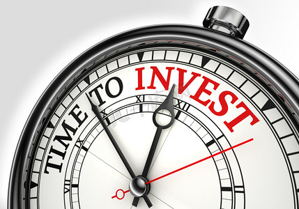投资概念时钟的时间