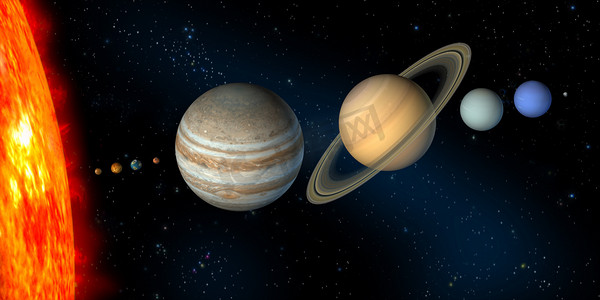 木星背景摄影照片_太阳系
