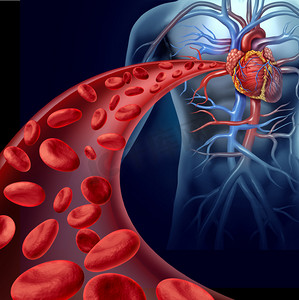 心脏血液健康科技图