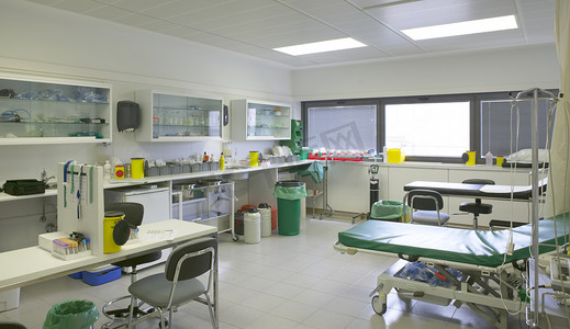 献血和医学中心的分析室.