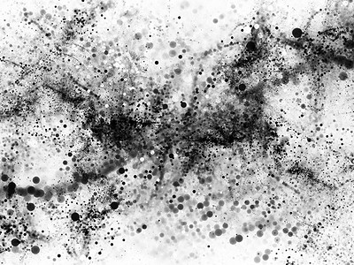 科幻黑色几何摄影照片_黑色和白色大数据泡沫抽象背景