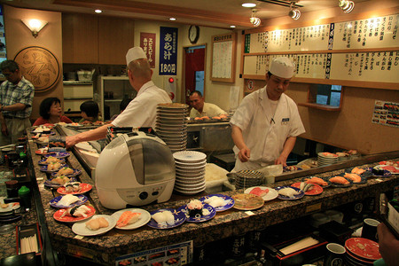 厨师-寿司餐厅、 日本传统食品