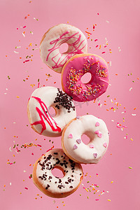 分类彩色摄影照片_各种甜甜甜圈