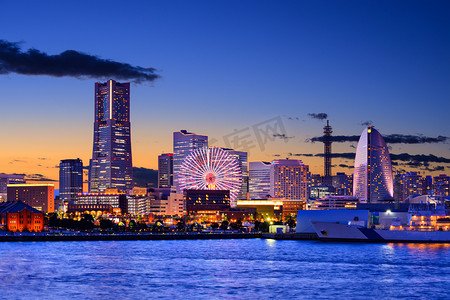 现代建筑横滨日本城市景观