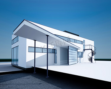 3d模型风景摄影照片_3d 建筑外观的渲染