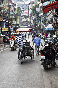 越南语摄影照片_在越南的河内街景