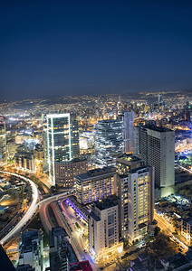 空中视图的黎巴嫩贝鲁特，贝鲁特市贝鲁特城市景观