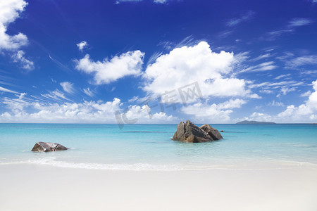 海洋展架摄影照片_梦想中的岛屿休息和放松