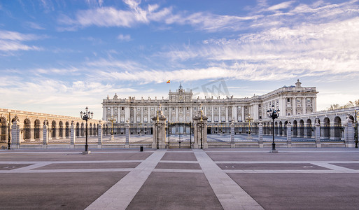 View at the Royal Palace of Madrid