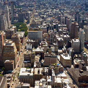 曼哈顿摄影照片_纽约城-市中心曼哈顿大厦