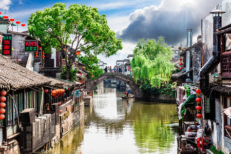西塘摄影照片_西塘古镇西塘是首批中国历史文化名镇，坐落在浙江省，中国.