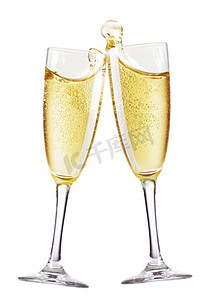73周年节目单摄影照片_对的香槟长笛祝酒.