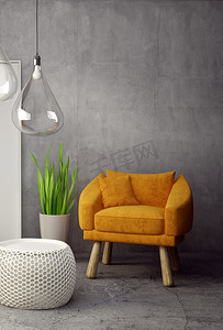 现代室内空间与舒适的家具
