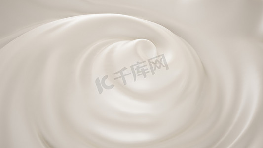 木瓜桃胶炖牛奶摄影照片_香甜、 可口，牛奶背景。3d 图，3d 渲染