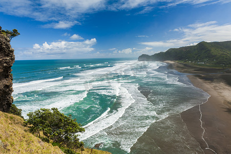 冲浪摄影照片_在新西兰的内斯特山核桃 Kea 鹦鹉