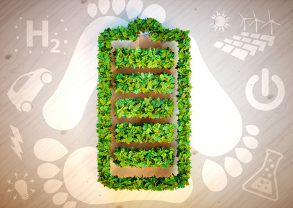绿色可持续摄影照片_可持续能源概念.