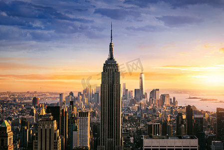 外部摄影照片_纽约市的天际线