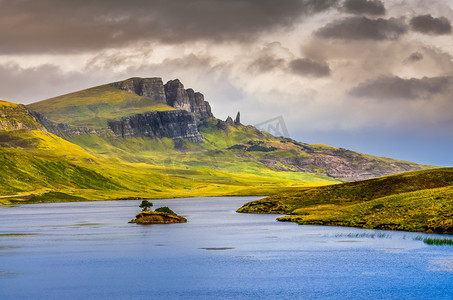 石头素材摄影照片_苏格兰湖唯美图片摄影 