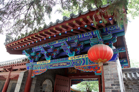 门的寺庙中邵林，中国