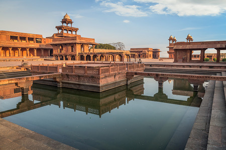 印度文化摄影照片_法塔赫布尔西格里-教科文组织世界遗产站点在印度阿格拉.