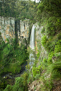 双瀑布流水国家公园、 黄金海岸、 澳大利亚