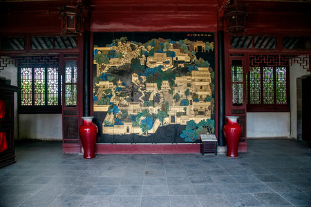吴江市，与古代镇珍珠塔花园花园建筑