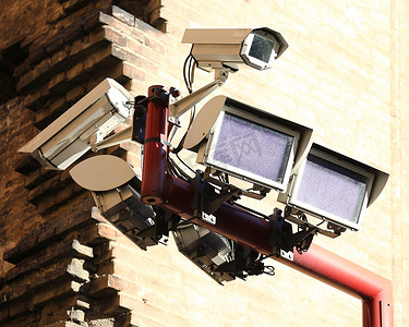 监控摄影照片_相机控制市犯罪特别灯
