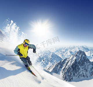 高山滑雪运动员