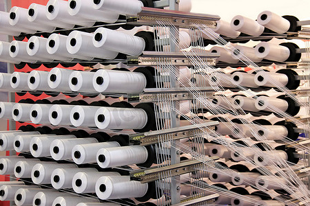 卷轴文本框摄影照片_纺织制造业