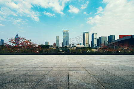 空的砖路