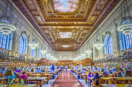 物形象城市建筑纽约公立图书馆