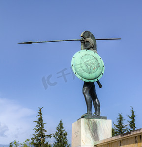 列奥尼达斯的雕像，塞莫皮莱，希腊