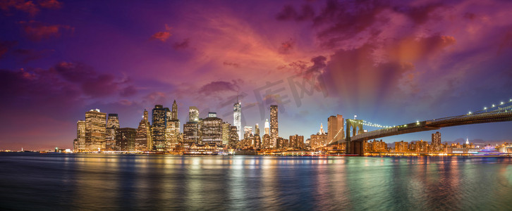 πόλη της Νέας Υόρκης manhattan skyline p