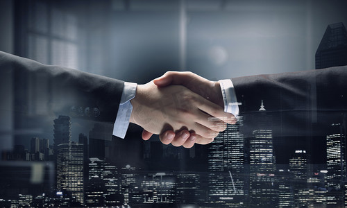 图配图科技商务商务握手团队合作企业文化合作共赢手手势商务合作共