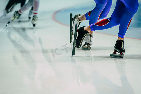 legs male skaters during warm-up