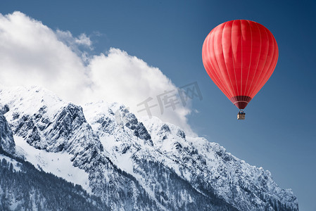 2投票摄影照片_冬天的景色气球