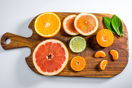 柑橘类水果摄影照片_新鲜柑橘类水果