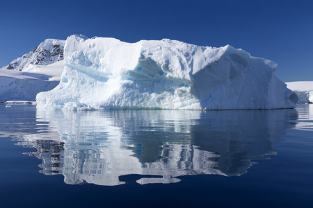 南极冰川水摄影照片_自然和风景的南极