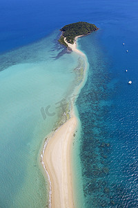 昆士兰州摄影照片_空中景观热带岛屿降灵岛