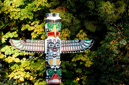 祭祀古代摄影照片_加拿大温哥华斯坦利公园