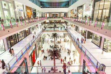 迪拜购物中心摄影照片_迪拜购物中心